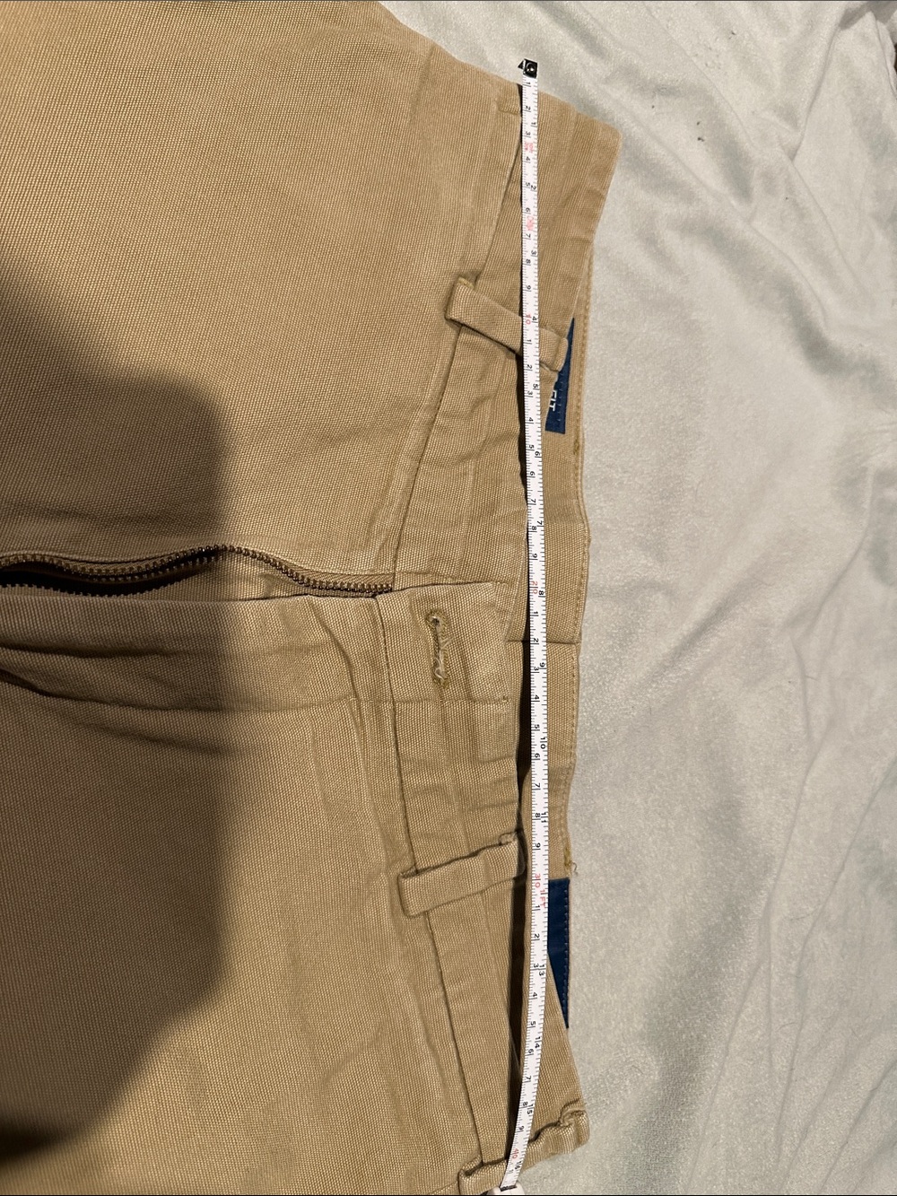 Men's Tan Chino Pants - Classic Straight Fit - Picture 3 of 6